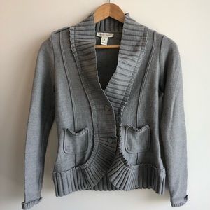 WHBM Grey button cardigan Sz S